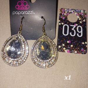 Paparazzi Gold and Silver Teardrop Earrings